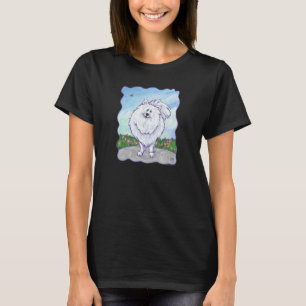 Witte Pomeranian T-shirts