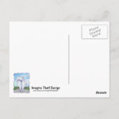 Witte pommeren Gifts & Accessoires Briefkaart (Achterkant)