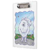 Witte pommeren Gifts & Accessoires Klembord (Links)