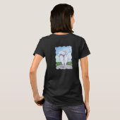 Witte pommeren T-Hemden T-shirt (Achterkant volledig)