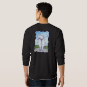 Witte pommeren T-Hemden Trui (Achterkant volledig)