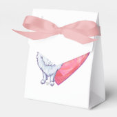 Witte Pommeren Valentijnsdag Bedankdoosjes (Voorkant Zijde)