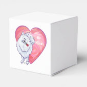 Witte Pommeren Valentijnsdag Bedankdoosjes (Achterkant)