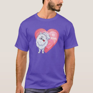 Witte Pommeren Valentijnsdag T-shirt