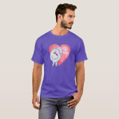Witte Pommeren Valentijnsdag T-shirt (Voorkant volledig)
