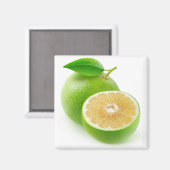 Witte pompelmoes magneet (Voorkant / Achterkant)