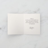 Witte pompoen Baby shower Bedankkaart (Binnen)