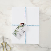 Witte Pompoen Baby Shower Bedankkaartje Cadeaulabel (Met Touw)
