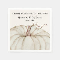 Witte pompoen Baby shower Genderneutraal