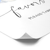 Witte pompoen - bruidsgunsten neem er alsjeblieft poster (Hoek)