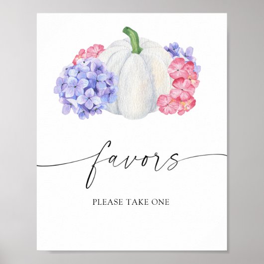 Witte pompoen - bruiloftsgeschenken, neem er een poster (Voorkant)