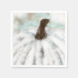 Witte pompoen cocktail servetten