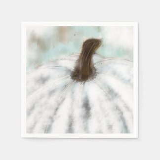 Witte pompoen cocktail servetten