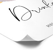 Witte pompoen - Drinken Poster (Hoek)