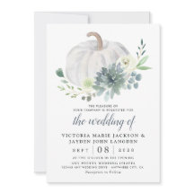 Witte Pompoen Elegant Sappige Herfst Chique Bruilo