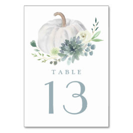Witte Pompoen Elegant Sappige Herfst Chique Bruilo Kaart