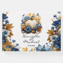 Witte Pompoen Elegante Herfst Tuin Gastenboek