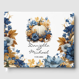Witte Pompoen Elegante Herfst Tuin Gastenboek