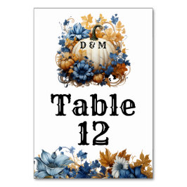 Witte Pompoen Elegante Herfst Tuin Kaart