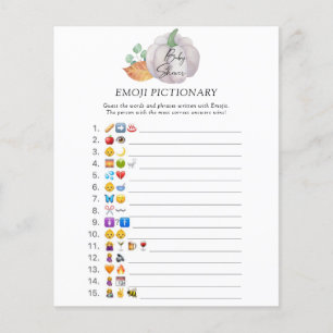 Witte pompoen \ Emoji pictionary spel