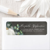 Witte Pompoen en Baby's Breath Rustieke Herfst Etiket (Insitu)