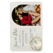 Witte Pompoen en Slingers met Foto Magneet (Verticaal)