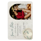 Witte Pompoen en Snoer Verlichting met Foto Magneet (Verticaal)