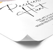 Witte pompoen fopspeen jacht baby shower spel poster (Hoek)