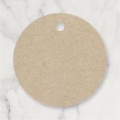 Witte pompoen groen eucalyptus rustieke herfst bedankjes labels (Achterkant)