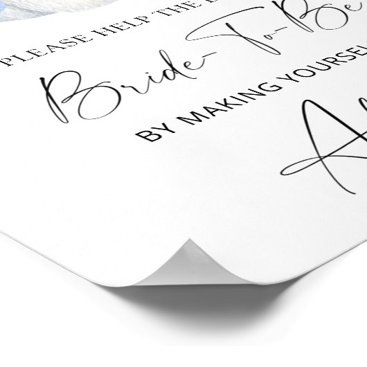 Witte pompoen - help de drukke bruid Adres Poster (Hoek)