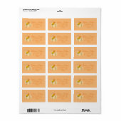 Witte pompoen Herfst Adresetiketten retourlabels Etiket (Full Sheet)