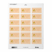Witte pompoen Herfst Adresetiketten retourlabels Etiket (Full Sheet)