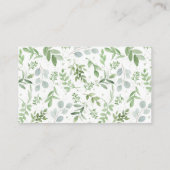 Witte Pompoen Herfst Baby shower Luier Raffle Game Informatiekaartje (Achterkant)