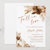 Witte Pompoen Herfst in Liefde Vrijgezellenfeest Kaart (Voorkant / Achterkant)