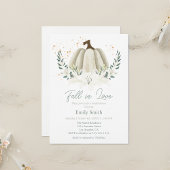 Witte Pompoen Herfst in Liefde Vrijgezellenfeest Kaart