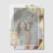 Witte Pompoen Herfst in Liefde Vrijgezellenfeest Vellum Uitnodigingen (Offset (Koppel))