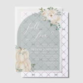 Witte Pompoen Herfst in Liefde Vrijgezellenfeest Vellum Uitnodigingen (Offset (Uitnodiging))