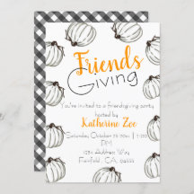 Witte pompoen herfst Thanksgiving vriendsgiving