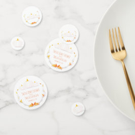 Witte Pompoen Herfst Twins Baby shower Confetti