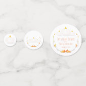 Witte Pompoen Herfst Twins Baby shower Confetti (Achterkanten)