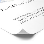 Witte pompoen - herinneringen met de bruid poster (Hoek)