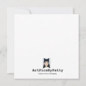 Witte pompoen Kaart (Achterkant)