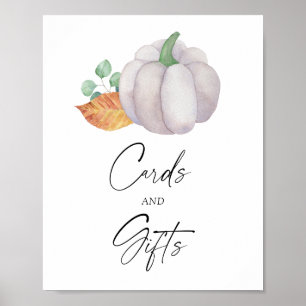 Witte pompoen - KAARTEN EN CADOS Poster