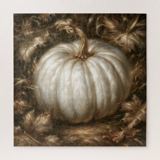 Witte Pompoen Legpuzzel (Verticaal)