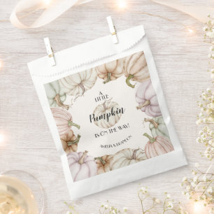 Witte pompoen neutraal Baby shower Bedankzakje