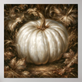 Witte Pompoen Poster