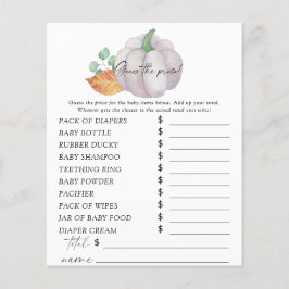 Witte pompoen - Raad de prijs Game