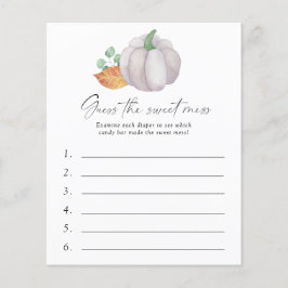 Witte pompoen - Raad de zoete puinhoop spel