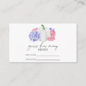 Witte pompoen - raad hoeveel kisses bruids spel informatiekaartje (Voorkant)