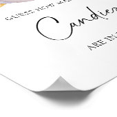 Witte pompoen - raad hoeveel snoepjes Poster (Hoek)